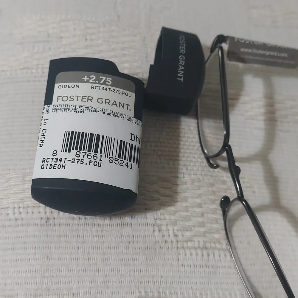 Foster Grant MicroVision Gideon Compact Reading Glasses +2.75 New